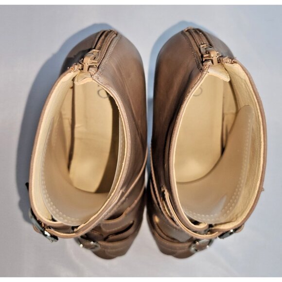 Cato Women's Open toe four Buckle Faux Leather Ankle Shoes size 10 - Picture 9 of 13